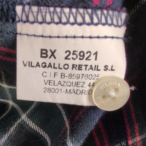 Vilagallo Plaid Long Sleeve Popover Blouse Top With Velvet Animals & Shapes - Picture 8 of 15